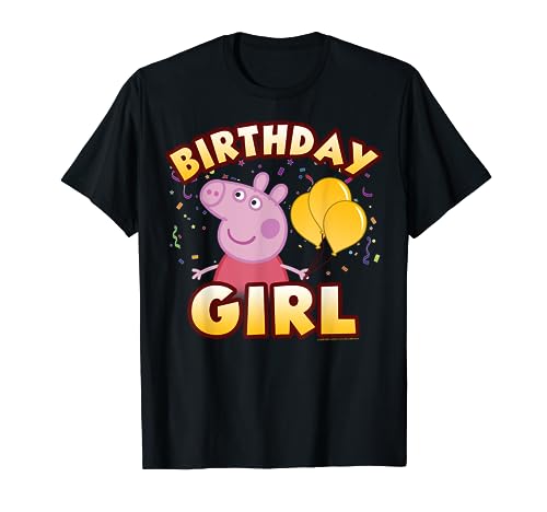 Peppa Pig Birthday Girl Confetti Celebration T-Shirt von Peppa Pig