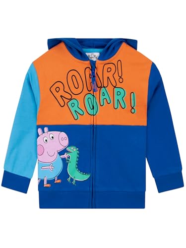 Peppa Pig Hoodie Jungen | Kapuzenpulli George Pig Pullover Kinder | Baumwolle Kapuzenpullover | Hoodie Kinder Jungen | Blau 116 von Peppa Pig