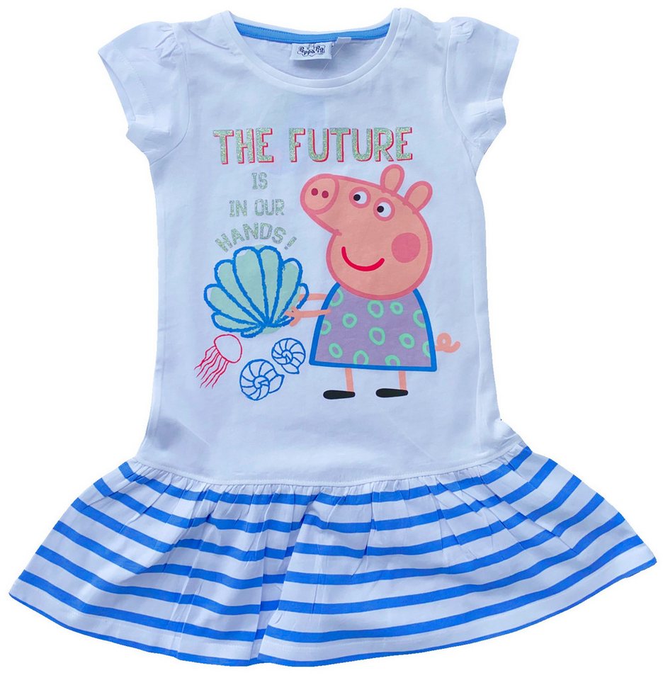 Peppa Pig Jerseykleid Peppa Wutz Sommerkleid Mädchen Kleid 98 104 110 116 128 von Peppa Pig