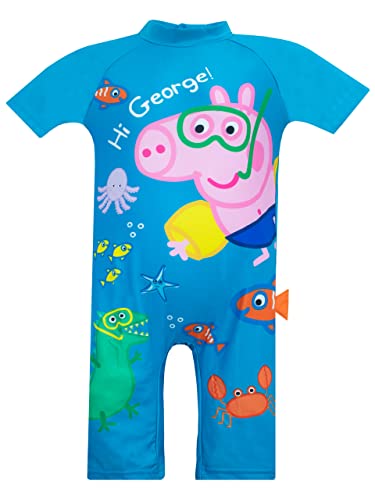 Peppa Wutz Jungen George Wutz Badeanzug Blau 98 von Peppa Pig