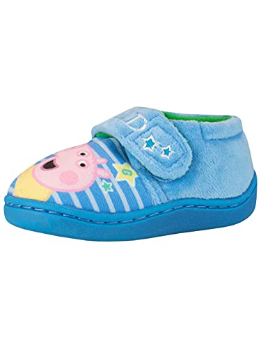 Peppa Pig Jungen Hausschuhe George Pig Blau Größe EU 28 (UK 10) von Peppa Pig