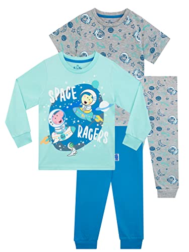 Peppa Pig Jungen Schlafanzug 2er Pack George Pig Blau und Grau 110 von Peppa Pig