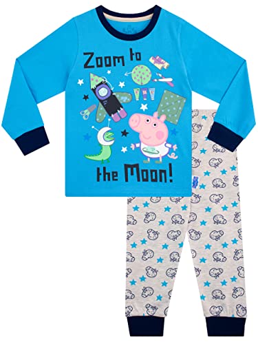 Peppa Pig Jungen Schlafanzug George Pig Blau 92 von Peppa Pig