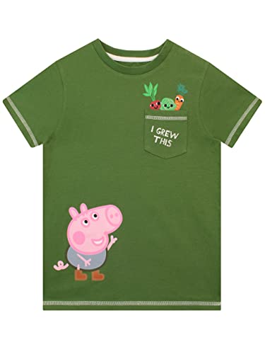 Peppa Pig Jungen T-Shirt Grün 122 von Peppa Pig