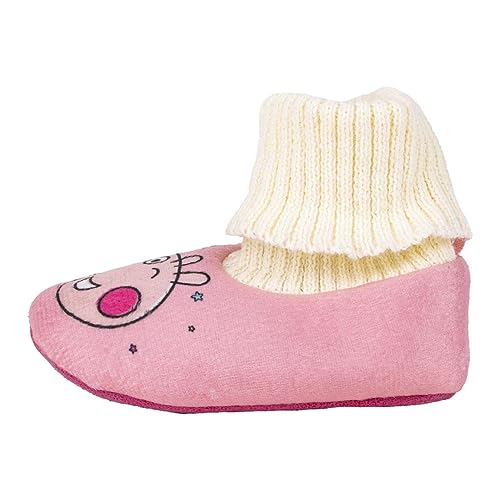 Peppa Pig Jungen Unisex Kinder Peppa Wutz Hausschuhe Slipper, Rosa, 21 EU Schmal von Peppa Pig