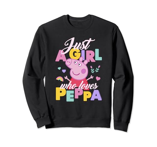 Peppa Pig Just A Girl Who Loves Peppa Playing Cheerfully Sweatshirt von Peppa Pig