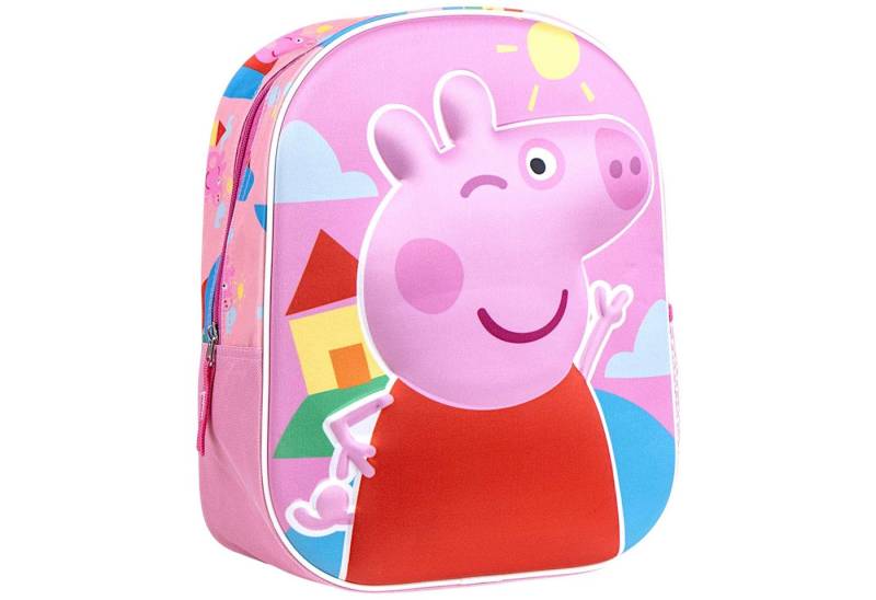 Peppa Pig Kindergartentasche Peppa Wutz, 3D Kinder-Rucksack 31x25x10 cm von Peppa Pig