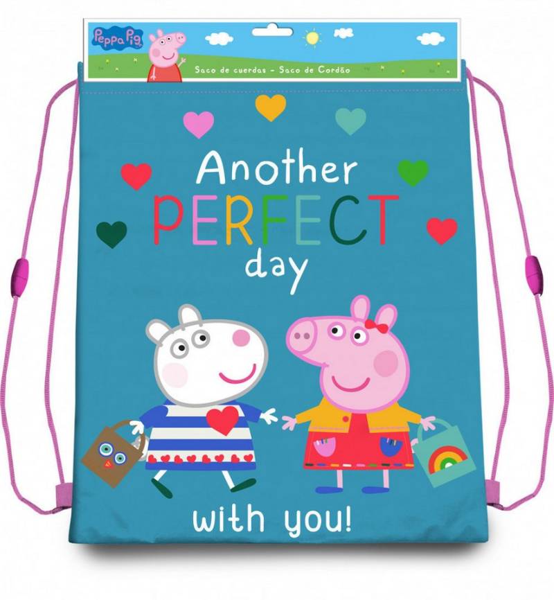 Peppa Pig Kinderrucksack Peppa Wutz Sporttasche Turnbeutel 40 cm (1-tlg) von Peppa Pig