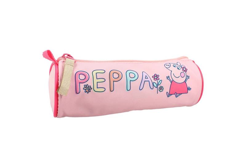 Peppa Pig Kinderrucksack Stiftemäppchen – Rosa Schlampermäppchen mit zwei Fächern von Peppa Pig