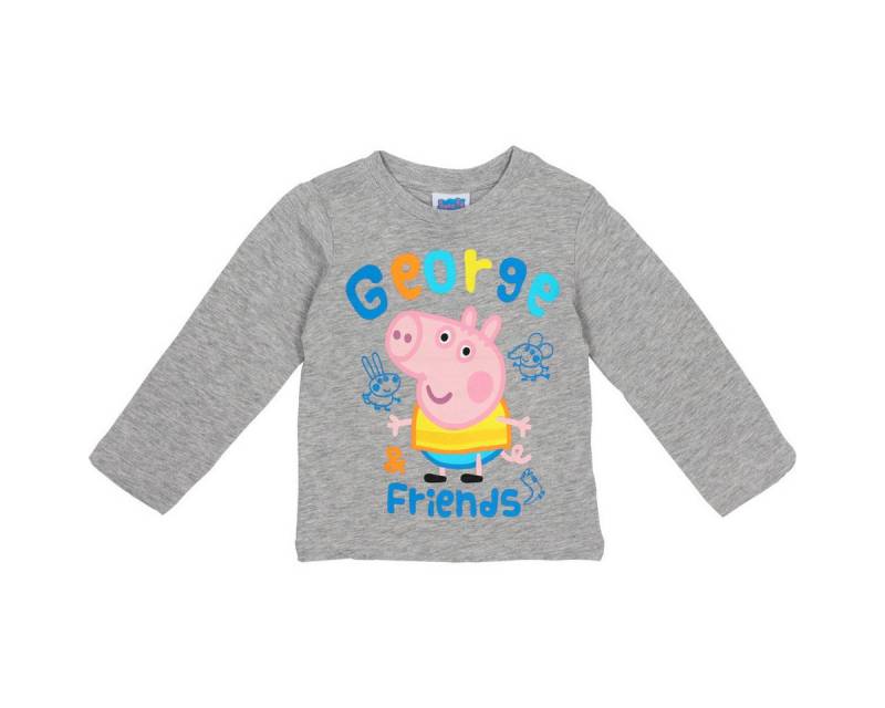 Peppa Pig Langarmshirt George & Dino Unisex Kinder Pullover, Sweatshirt, Pulli, Shirt, Longsleeve Peppa Pig Langarmshirt George & Dino Unisex Kinder Pullover, Sweatshirt, Pulli, Shirt, Longsleeve von Peppa Pig