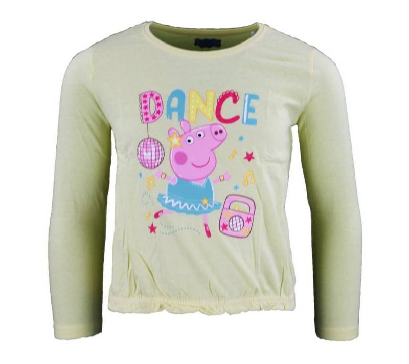 Peppa Pig Langarmshirt PEPPA Wutz Kinder T-Shirt langarm Bluse 100% Baumwolle von Peppa Pig