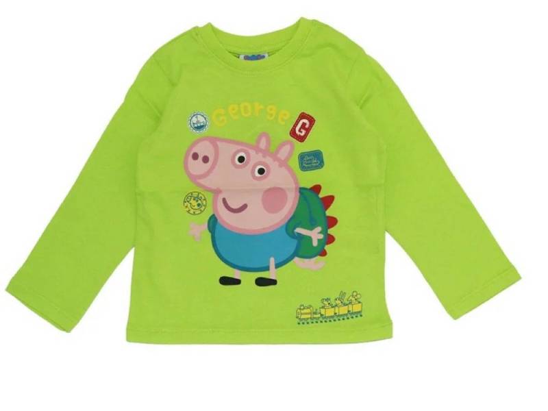 Peppa Pig Langarmshirt Peppa George in verschiedenen Farben und Größen von Peppa Pig