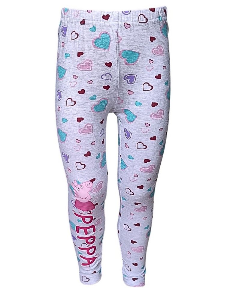 Peppa Pig Leggings Peppa Wutz Mädchen Jersey Leggings Größe 92-110 cm von Peppa Pig