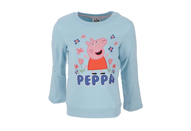 Peppa Pig Longshirt Sweatshirt mit lustigem Print Perfekt für kleine Fans von Peppa Pig
