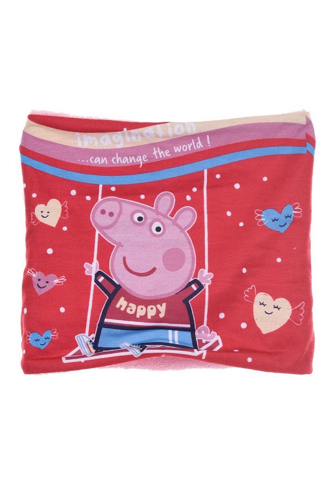 Peppa Pig Loop Peppa Wutz Kinder Mädchen Winter-Schal Schlauch-Schal, Pink von Peppa Pig