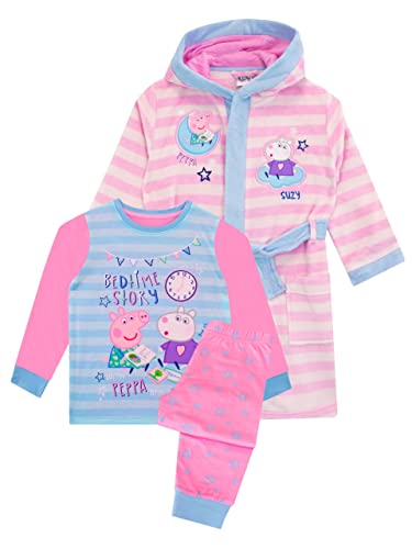 Peppa Pig Mädchen-Bademantel an Schlafanzug Das Set Rosa 110 Peppa Pig Mädchen-Bademantel an Schlafanzug Das Set Rosa 110 von Peppa Pig