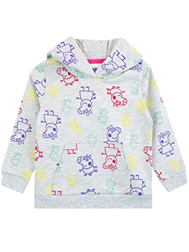 Peppa Pig Mädchen Kapuzenpullover Grau 104 von Peppa Pig