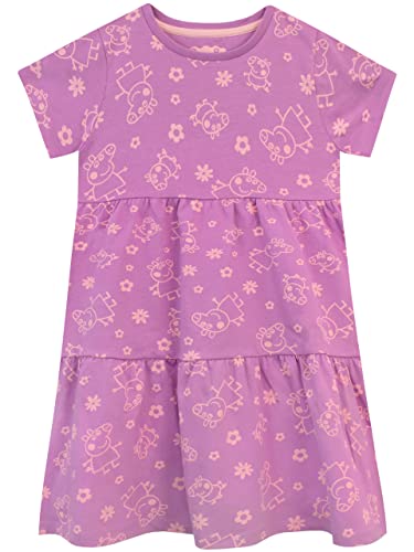 Peppa Pig Mädchen Kleid Violett 104 von Peppa Pig