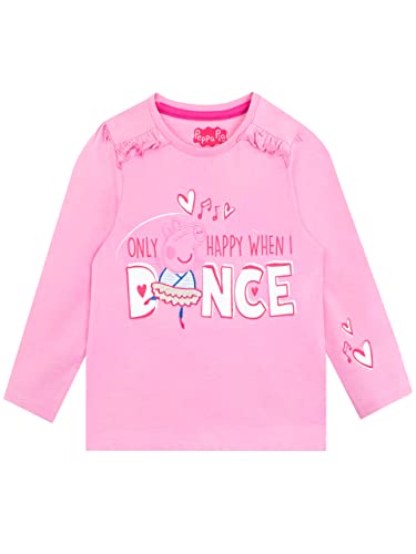 Peppa Pig Mädchen Langarmshirt Rosa 104 von Peppa Pig