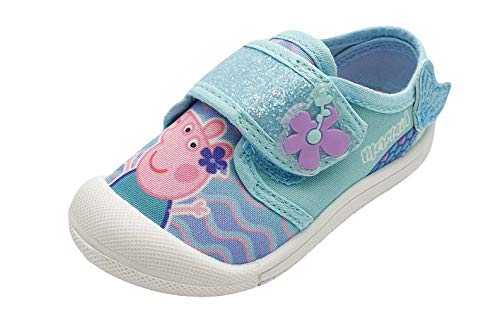 Peppa Pig Mädchen Meerjungfrau Canvas Schuhe in Türkis, türkis, 22 EU von Peppa Pig