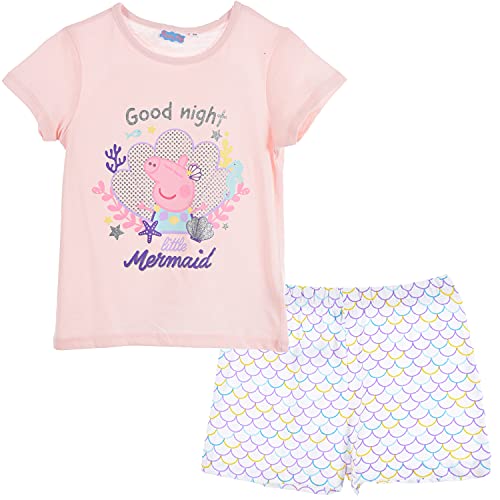 Peppa Pig Mädchen Schlafanzug Kurzarm Pyjama (Rosa 116) von Peppa Pig