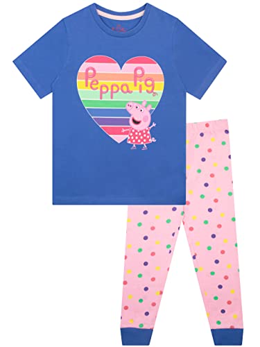 Peppa Pig Mädchen Schlafanzug Mehrfarbig 110 von Peppa Pig