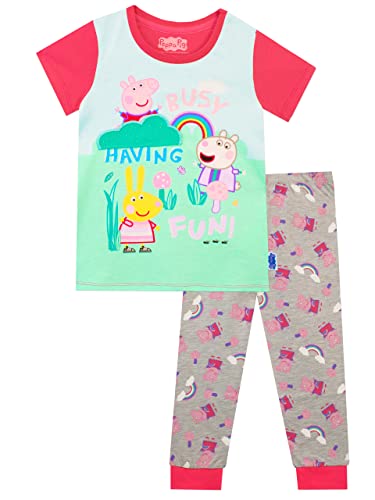 Peppa Pig Mädchen Schlafanzug Peppa, Suzy and Rebecca Mehrfarbig 98 von Peppa Pig