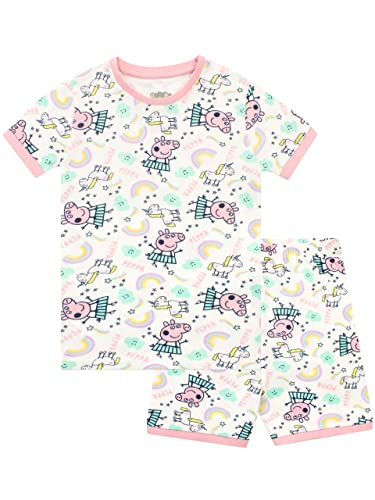 Peppa Pig Mädchen Slim Fit Schlafanzug Weiß 92 von Peppa Pig