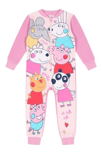 Peppa Pig Mädchen Schlafstrampler Rosa Kinder Kinder Einteiler, rose, 4-5 Years von Peppa Pig