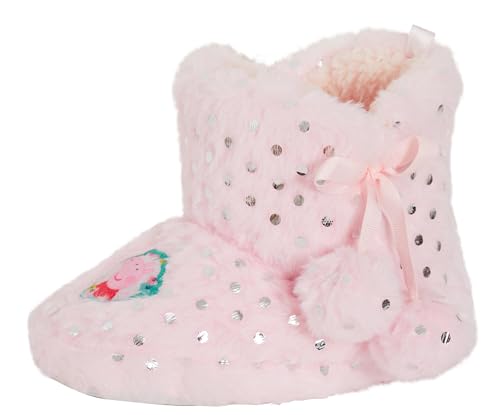 Peppa Pig Mädchen Slipper Stiefel Kleinkinder Hausschuhe Warme Fleece Booties Geschenk von Peppa Pig