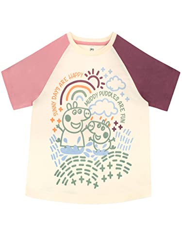 Peppa Pig Mädchen T-Shirt Mehrfarbig 104 von Peppa Pig