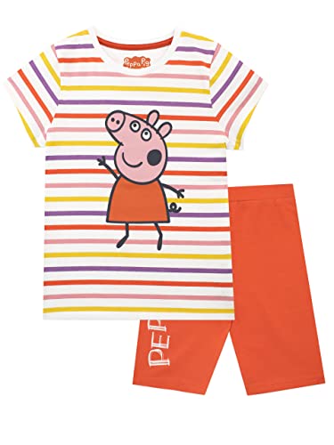 Peppa Pig Mädchen T-Shirt und Short Set Peppa Mehrfarbig 92 von Peppa Pig