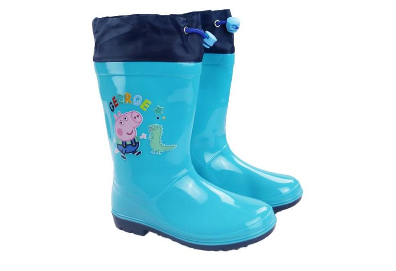 Peppa Pig Peppa Wutz George Dino Kinder Stiefel Regenstiefel Gr. 23-32 Gummistiefel Gr. 23 bis 32 von Peppa Pig