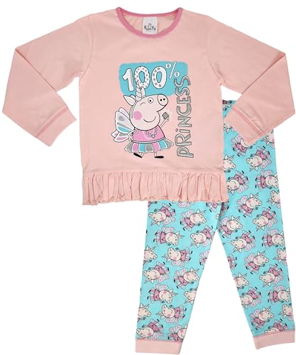Peppa Pig Peppa Wutz Langes Pyjama-Set aus 100% Baumwolle, 100% Princess, 2-3 Jahre von Peppa Pig