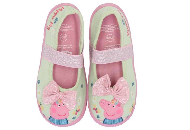 Peppa Pig Peppa Wutz Mädchen Hausschuhe rutschfeste Sohle Hausschuh Schleife von Peppa Pig