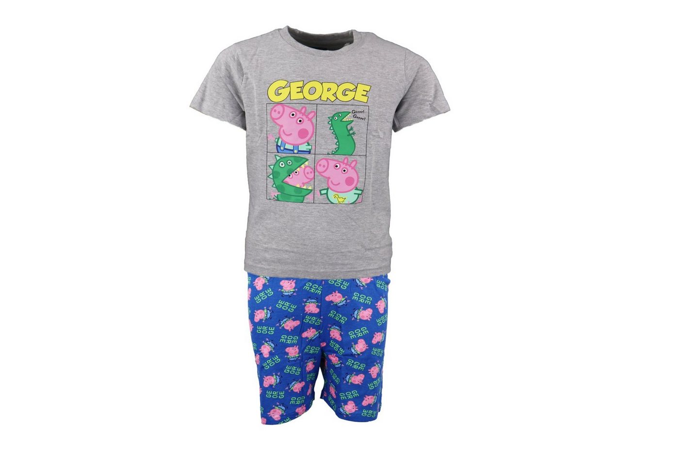 Peppa Pig Pyjama Peppa Wutz Pig George Kinder Jungen Schlafanzug Gr. 104 bis 134 von Peppa Pig