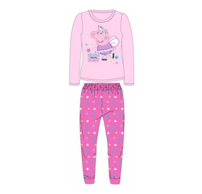 Peppa Pig Pyjama Pyjama für Mädchen Peppa Pig, "shine like the Stars", Gr. 92-116 (Set, 2 tlg) von Peppa Pig