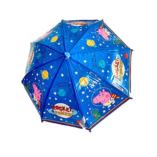 Peppa Pig - Rocket Power Stockschirm für Kinder (Einheitsgröße) (Blau) von Peppa Pig