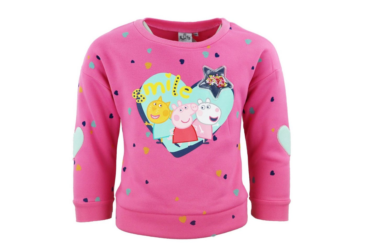 Peppa Pig Rundhalspullover Peppa Pig Wutz Kinder Pullover Sweater Pulli Gr. 98 bis 116 von Peppa Pig