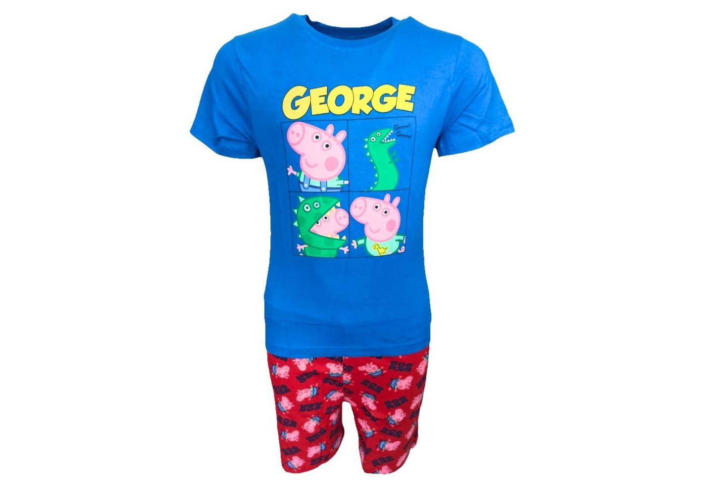 Peppa Pig Schlafanzug George (2 tlg) Kinder Pyjama kurz -Shortama Gr. 104-134 cm von Peppa Pig