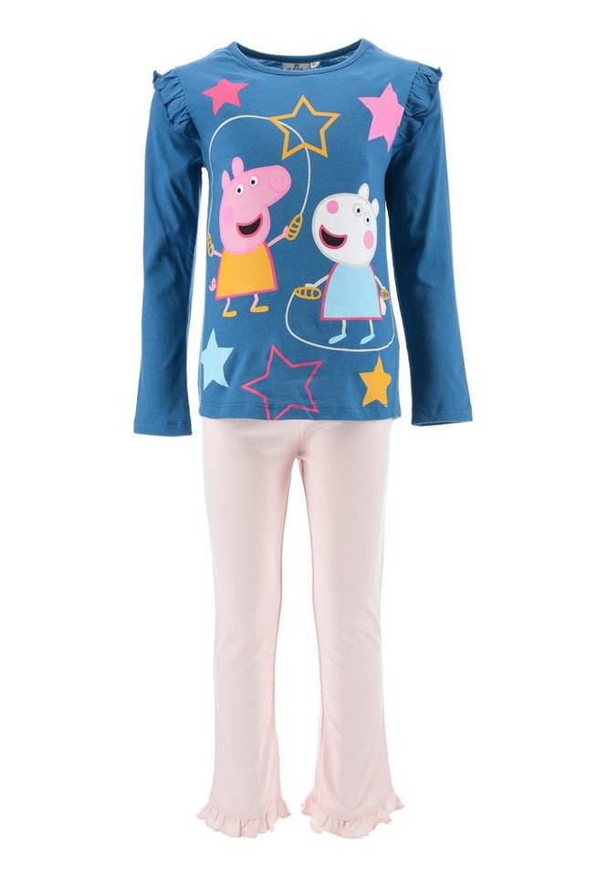 Peppa Pig Schlafanzug Peppa Wutz Kinder Jungen Pyjama Schlaf-Set (2 tlg) von Peppa Pig