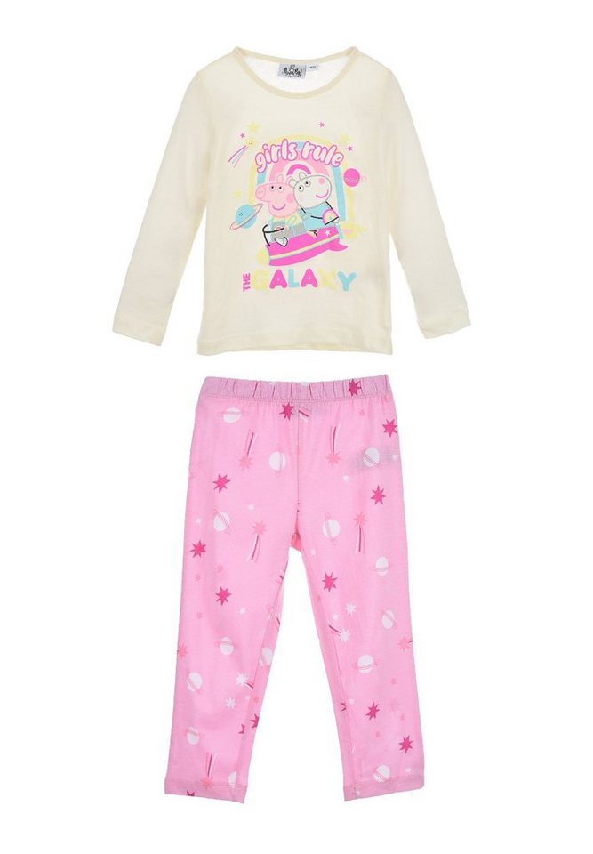 Peppa Pig Schlafanzug Peppa Wutz Kinder Mädchen Schlafanzug Kinder Pyjama Langarm Shirt + Schlaf-Hose von Peppa Pig