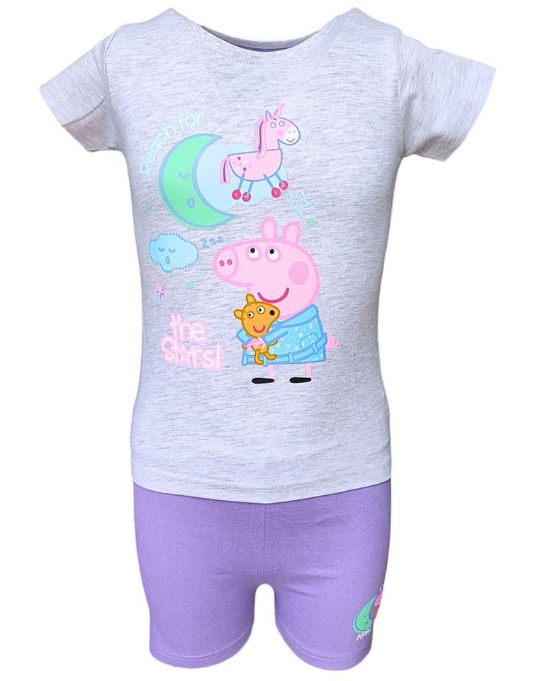 Peppa Pig Schlafanzug Peppa Wutz - Reach for the Stars (2 tlg) Mädchen Shorty aus Baumwolle Gr. 92-116 cm von Peppa Pig