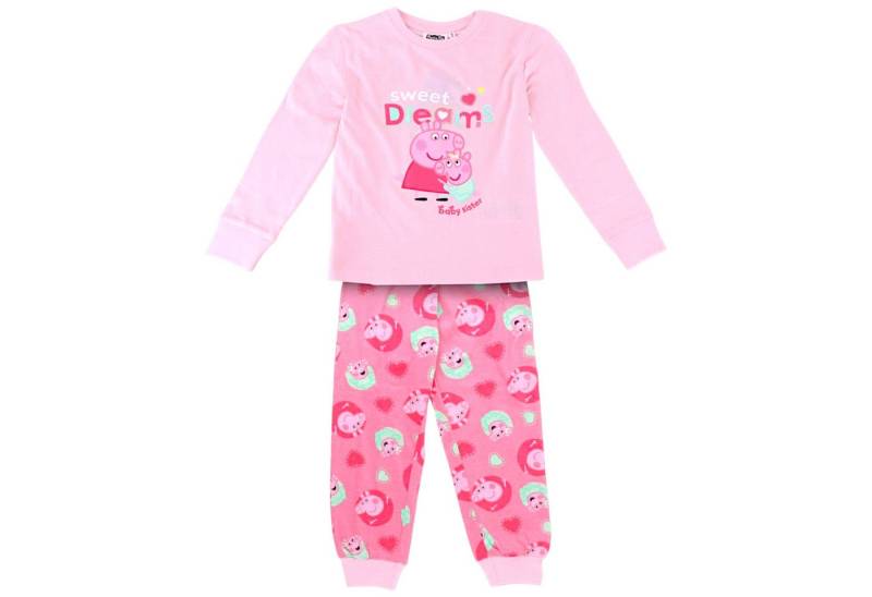 Peppa Pig Schlafanzug Sweat Dream baby Sister (2 tlg) Mädchen Pyjama langarm Gr. 98 - 116 cm von Peppa Pig