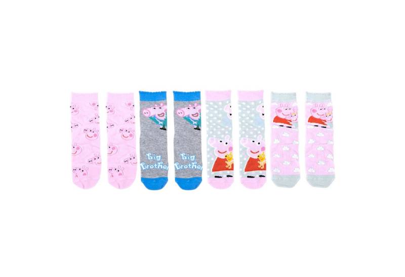 Peppa Pig Socken Peppa Wutz (4-Paar) Geschenkset mit Spardose Gr.23-30 von Peppa Pig