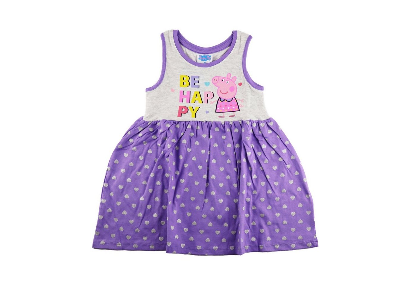 Peppa Pig Sommerkleid Mädchen Kinder Kleid Gr. 92 bis 116, Lila oder Pink von Peppa Pig