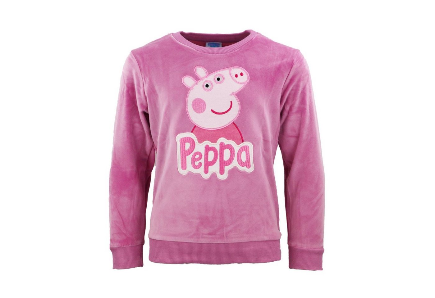 Peppa Pig Sweater Peppa Pig Wutz Kinder Velour Pullover Pulli Gr. 92 bis 116 von Peppa Pig