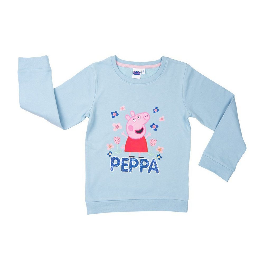 Peppa Pig Sweater Peppa Wutz Mädchen Kinder Pulli Gr. 98 bis 116, in Blau von Peppa Pig