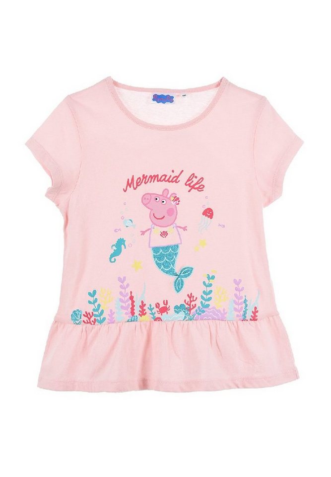 Peppa Pig T-Shirt Mädchen Kurzarm-Shirt Kinder Oberteil Sommer von Peppa Pig