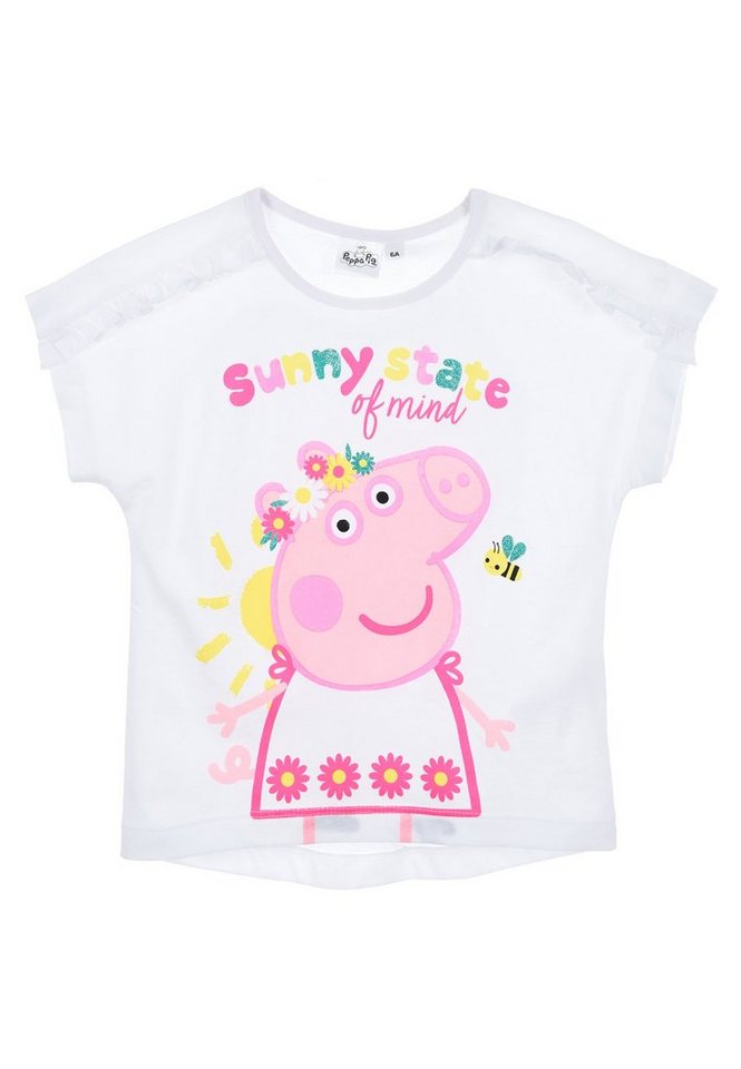 Peppa Pig T-Shirt Mädchen Kurzarm-Shirt Oberteil von Peppa Pig